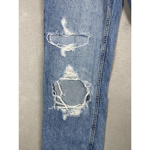We The Free Crvy Jeans Womens 26 Heavily Distressed Jeans Button Fly High-rise - Picture 4 of 16